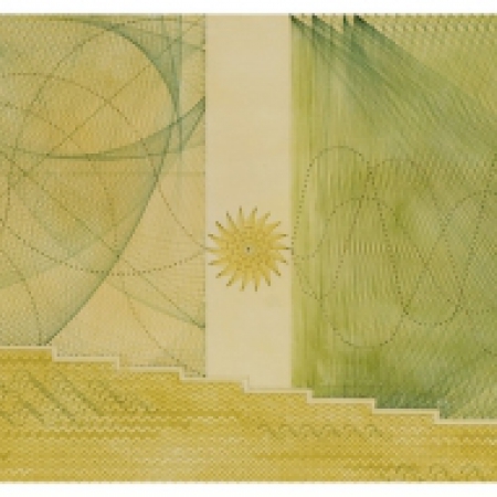 yellow and greenish abstract